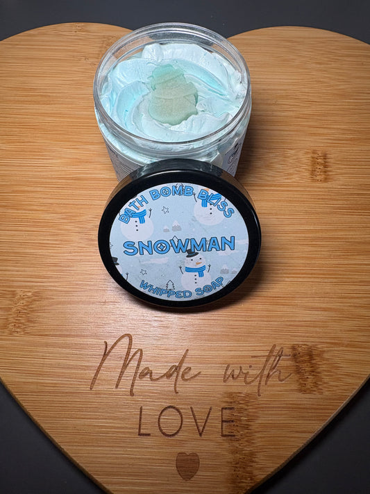 Snowman whipped Soap